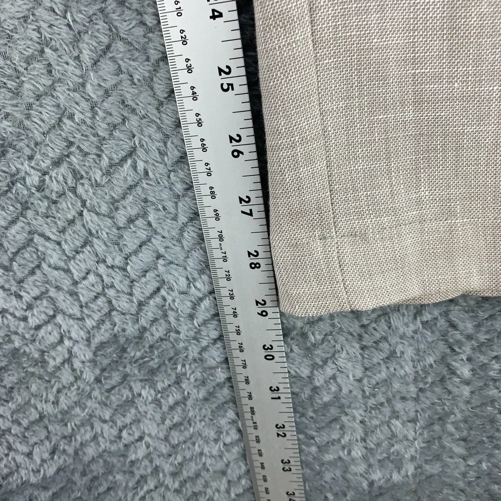 Caribbean Pants Linen Blend Mens 38x30 Beige Straight Leg Coastal Beach